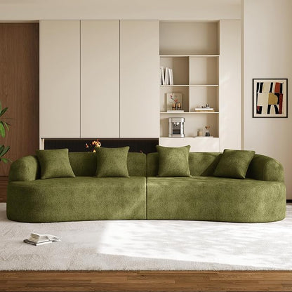 131" Oversized Sectional Sofa for Living Room, Modern Luxury Plush Chenille - Image 3