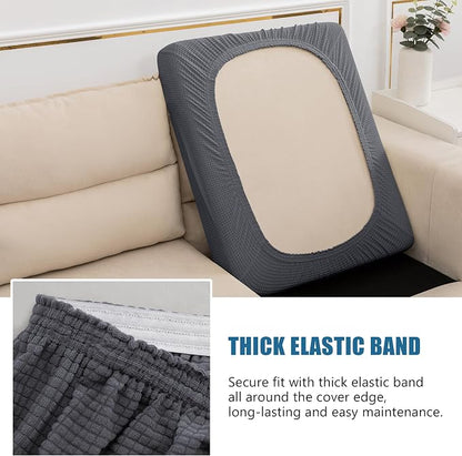 Water Repellent Single Seat Cushion Cover, Stretch Separete Backrest Cover - Image 6
