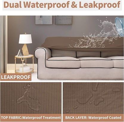 Easy-Going 100% Waterproof Loveseat Couch Cover, Dual Waterproof Sofa Cover - Image 3
