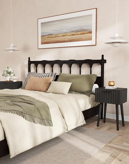 YMYNY Fluted Nightstand Set of 2, Small End Table, Modern Coffee Table - Image 7