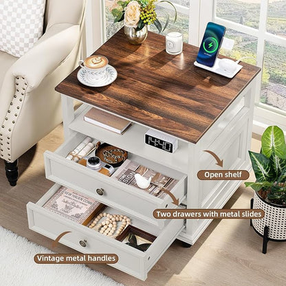 Joaxswe Farmhouse Nightstand - Image 4