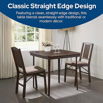 MECO Stakmore Classic Straight Edge Wood Folding Table, No Assembly Required - Image 4