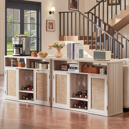Lerliuo Rattan Wine Cabinet - Image 9