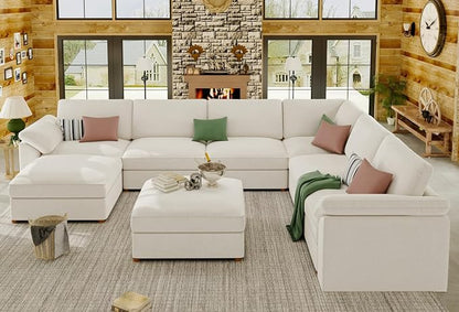 EASE MOOSE Oversized Sectional Modular Sofa，Comfty U Shape Sectional FSC - Image 4