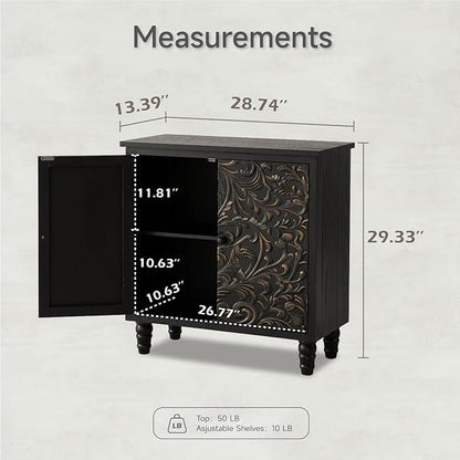2 Door Farmhouse Storage Cabinet - Image 2