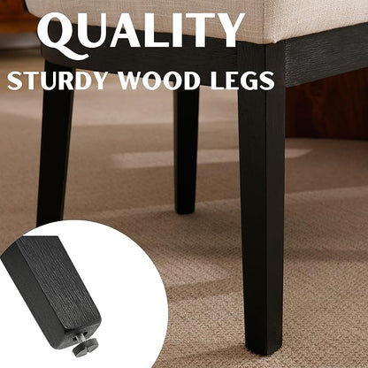 RIVOVA Modern Dining Chairs Set of 4 Comfortable Dining Room Chairs - Image 5