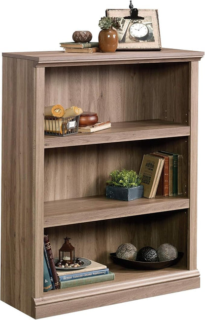 Sauder Miscellaneous Storage 3-Shelf Bookcase/ Book shelf, Salt Oak finish - Image 4