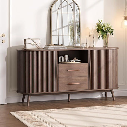 JOINICE 63" Fluted Storage Cabinet - Image 9