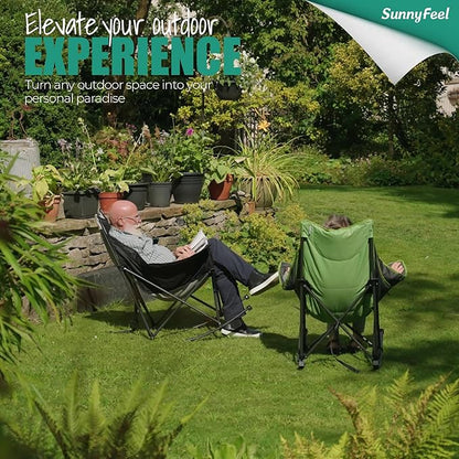 SUNNYFEEL Oversized Rocking Camping Chair, Fully Padded Patio Chair - Image 5