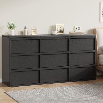 Garvee 9 Dresser for Bedroom, 58.7" Wide Dresser, Freestanding Horizontal Drawer - Image 6
