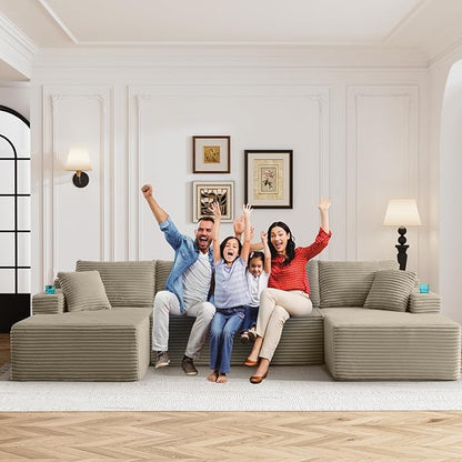 133" Oversized Cloud Boneless Sofa Couch - Image 7