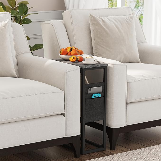 TUTOTAK C Shaped End Table, Side Table - Image 8