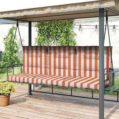 Outdoor Chair Cushions Set of 2, High Back Soft Seat Pad, Indoor Outside Use - Image 2