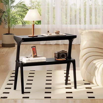 Solid Wood End Table, 2-Tier Side Table - Image 8