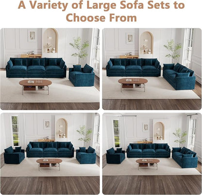mikibama Modular Sectional Sofa, 111.5 Inch L Shaped Couch Set - Image 7
