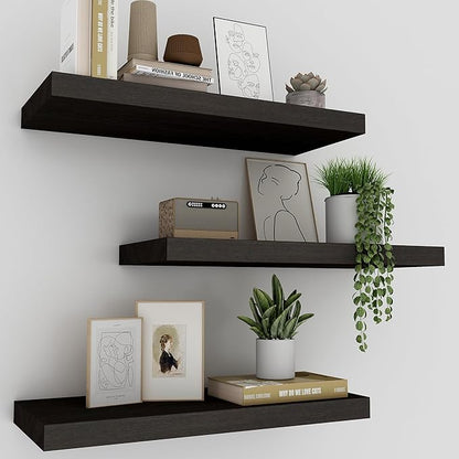 Upassion Floating Shelves for Wall Set of 3, Frame Display Floating Shelf for by Upassion