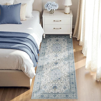 RELEANY Area Rugs 3'x8' Runner Rug Non Slip Washable - Image 2