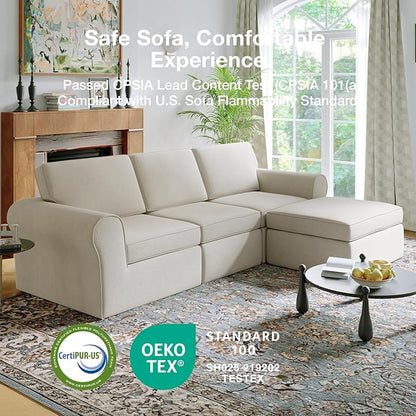 Novilla 108" Modular Sectional Sofa, Modular Sectional Couches - Image 23