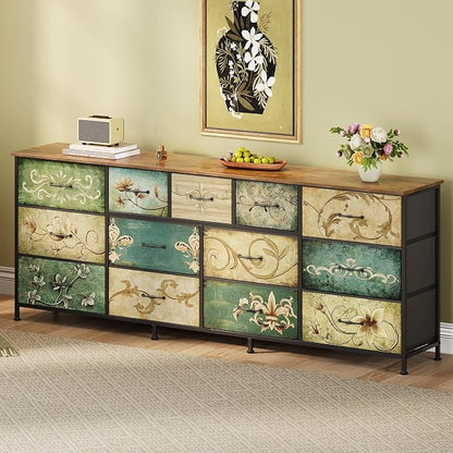 Tohomeor Dresser for Bedroom Chest of Drawers Fabric Dresser for Closet - Image 2