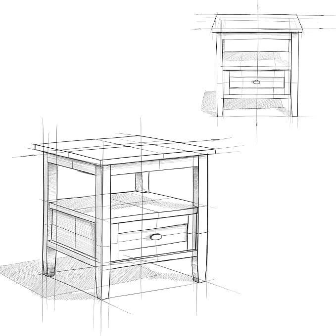 SIMPLIHOME Warm Shaker End Table - Image 12