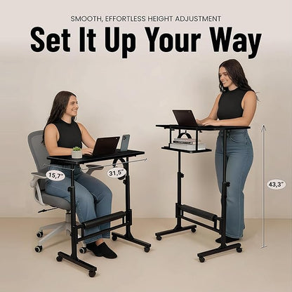 Model 2026 Adjustable Height Rolling Desk - Image 3
