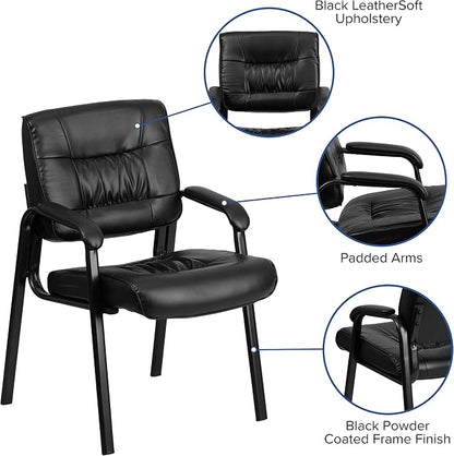 Flash Furniture Haeger LeatherSoft Tufted Executive Reception Chair - Image 4