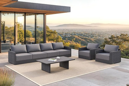 PURPLE LEAF Patio Furniture Set 7 Pieces Patio Seating Sofas Aluminum Furniture - Image 2