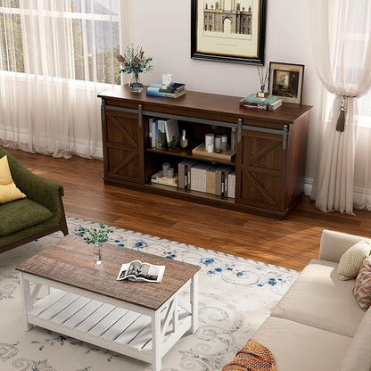 YESHOMY TV Stand for Televisions up to 65 Inches, - Image 3