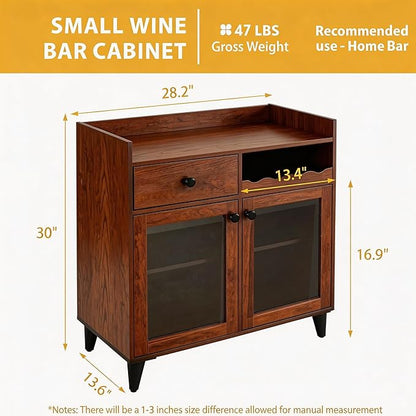 COCO DESIGN Small Wine Cabinet - Image 2