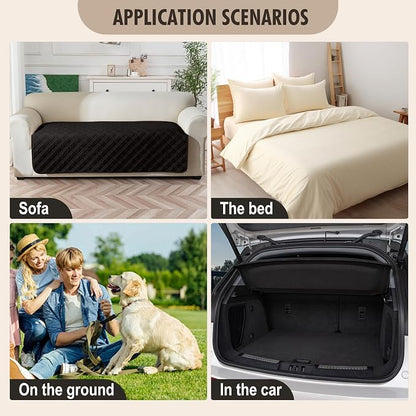 Genina Waterproof Couch Cover, Washable Anti-Slip 86.6 inch Sofa Covers - Image 6