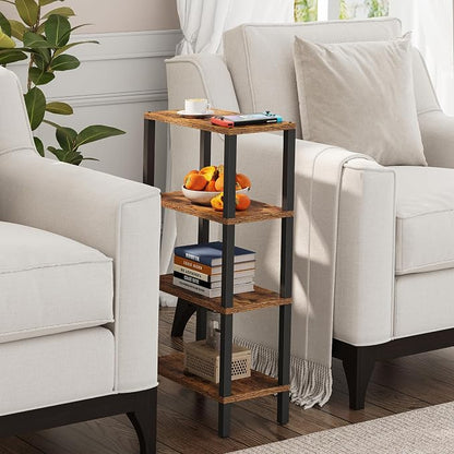 TUTOTAK Small Side Table, Narrow End Table, Skinny Sofa Table, Slim Nightstand - Image 4