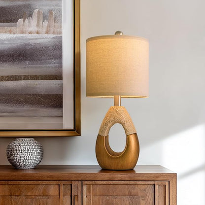 OYEARS 19" Table Lamps Set of 2, Boho Lamps - Image 5