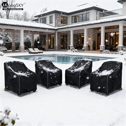 Adirondack Chair Covers 2 Pack, Waterproof Heavy Duty Outdoor Chair Covers - Image 8