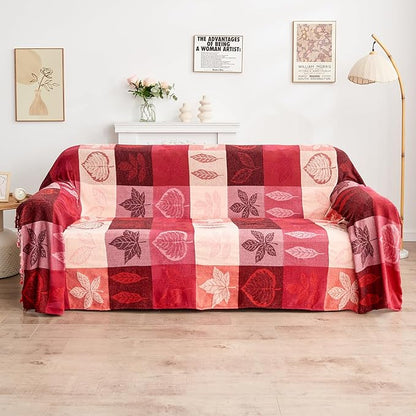 Bohemian Chenille Jacquard Tassel Throws by Unknown