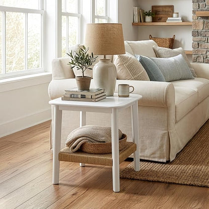 Alaterre Furniture Calais 2-Tier Small End Table - Image 2