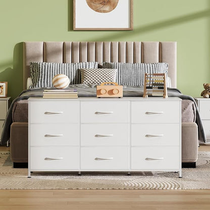WLIVE 47''W Dresser for Bedroom, 55 inch TV, Wide Chest of Drawers - Image 2