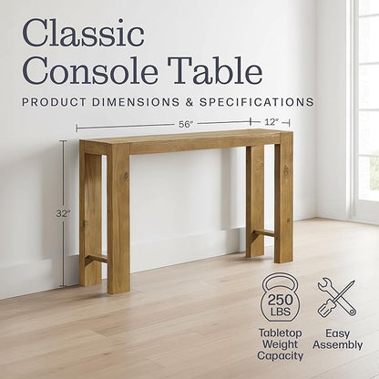 Alaterre Furniture Classic Solid Wood Console Table - Image 2