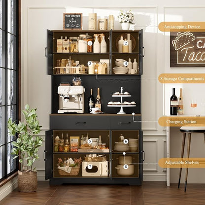 HOSTACK 71" Pantry Cabinet - Image 5