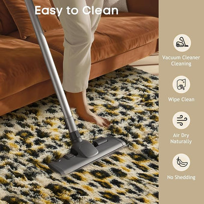 Ophanie Leopard Rugs for Bedroom Living Room, Cheetah Print Rug Fluffy Shag - Image 6