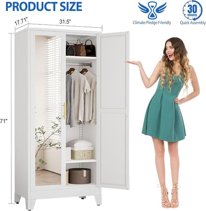 GAIOUS Metal Wardrobe Cabinet - Image 2