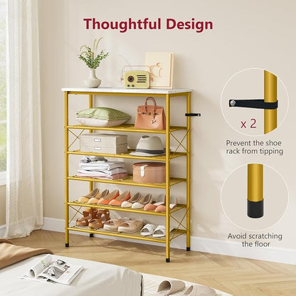 Tajsoon 6 Tier Shoe Rack Organizer - Image 7
