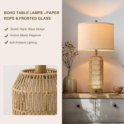 OYEARS 25" Table Lamps Set of 2 - Image 5