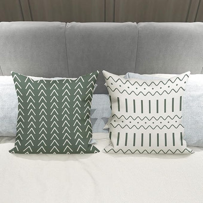 YCOLL Pillow Covers 18x18 Set of 4, Modern Sofa Throw Pillow Cover, Decorative - Image 4