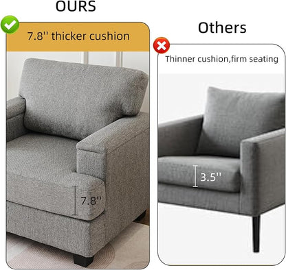Oversized Accent Chair with Armrest Organizer, Comfy Living Room Chairs with - Image 6