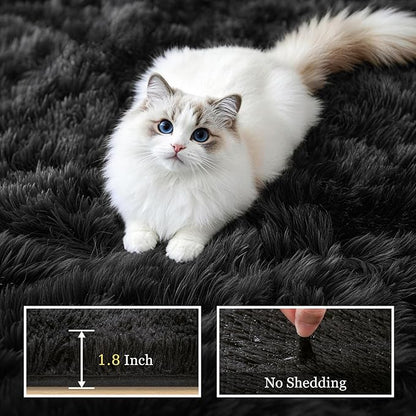Fluffy Area Rugs 9x12 Living Room Bedroom: Ultra Soft Shag Rug Upgrade Non-Slip - Image 5