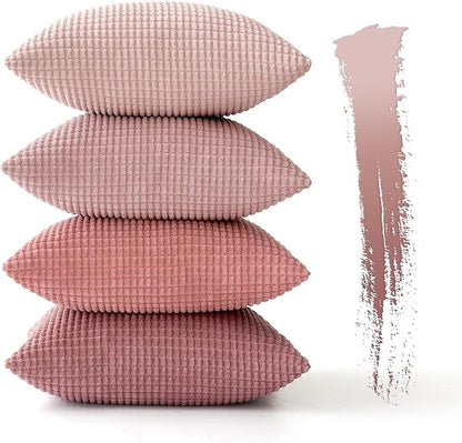 MIULEE Aesthetic Pink Spring Decorative Pillow Covers 18x18 Inch Set of 4 - Image 6