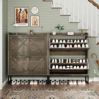 GRUSIGN Shoe Cabinet, Shoe Storage Cabinet - Image 6