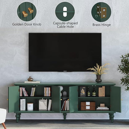 3More 67" Mid Century Modern TV Stand - Image 4