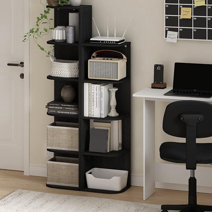 Furinno PASIR Book Shelf, 5-Tier Corner Bookshelf - Image 2