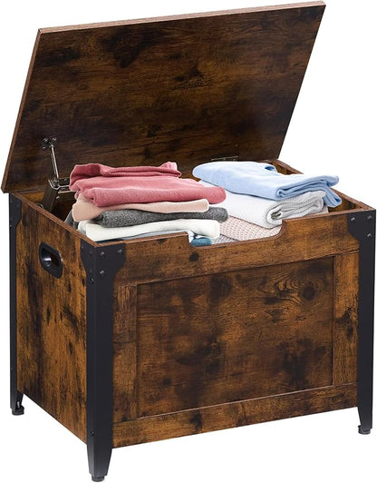 IDEALHOUSE Storage Bench, 23.6" Retro Wooden Storage Chest by IDEALHOUSE